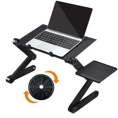Портативний стіл-підставка для ноутбука з додатковим охолодженням. Стіл для ноутбука з охолодженням RD-07231 фото
