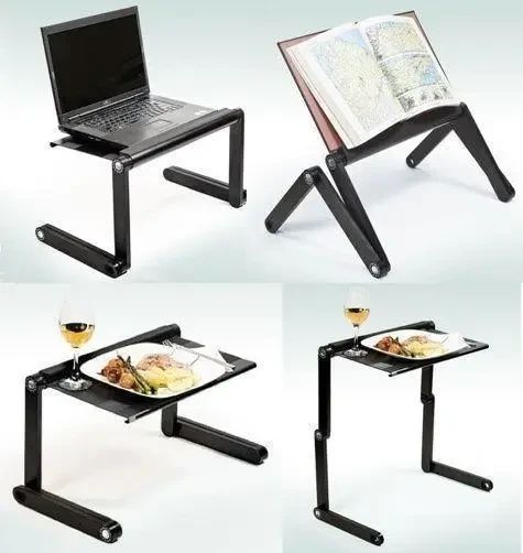 Портативний стіл-підставка для ноутбука з додатковим охолодженням. Стіл для ноутбука з охолодженням RD-07231 фото