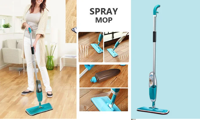 Швабра з розпилювачем універсальна Healthy Spray Mop для підлоги та вікон, розумна диво-швабра. 51290897 фото