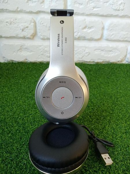 Bluetooth накладные наушники HD S460 Wireless. Беспроводные наушники MP3, FM приемником. HD S460 фото