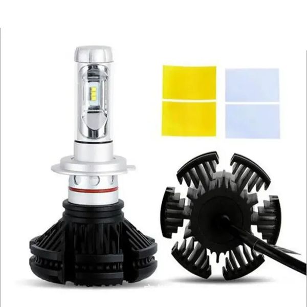 Автомобильные LED лампы X3 H1, лампы для фар ближнего и дальнего света с большим световым потоком в 6000lm X3 H1 фото