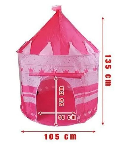 Дитячий намет-замок для дівчинки Принцеси рожевий, Намет-намет для дівчинки у вигляді замку AN2158 фото