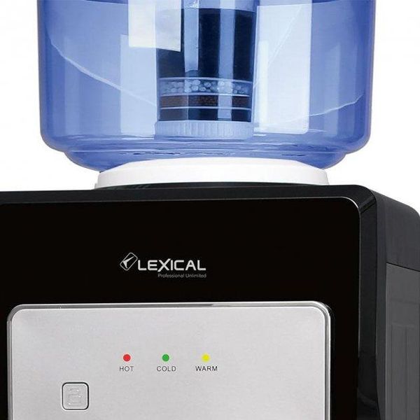 Кулер для води настільний Lexical LWD-6002-2 550W/85W Black електрон. з охолодженням і зі швидким нагріванням води 208LWD-6002-2 фото