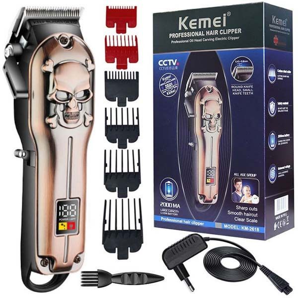 Аккумуляторная машинка для стрижки волос Kemei KM-2618 Машинка для стрижки волос Kemei KM 2618 KM-2618-239 фото