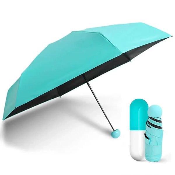 Жіноча парасолька у футлярі капсула компактна складана маленька парасолька для сумки в чохлі-капсулі червона An75355 фото