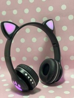 Навушники Bluetooth CATear VZV-24M LED (вушка). Бездротові дитячі Bluetooth навушники з котячими вушками. VZV-24M фото