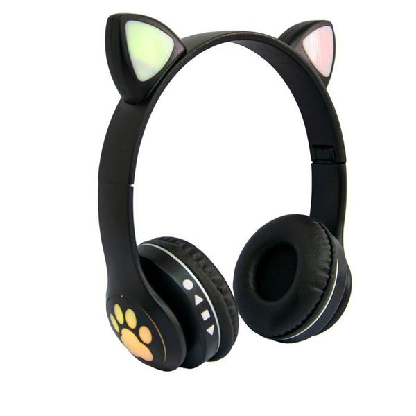 Наушники Bluetooth CATear VZV-24M LED (ушки).Беспроводные детские Bluetooth наушники с кошачьими ушками. VZV-24M фото
