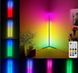 Кутова підлогова RGB лампа з пультом управління 1,2м Кутовий підлоговий нічник світильник RGB торшер RGB лампа 1,2м фото 1