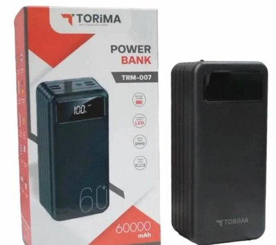 Зовнішній акумулятор Power Bank Torima TRM-007 60000mAh потужний переносний повербанк 60000mAh на 7 портів "Zab-TRM-007 " фото