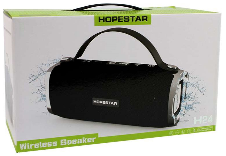 Мощная компактная портативная Bluetooth стерео колонка HOPESTAR H24 Хопстар с ручкой H24 фото