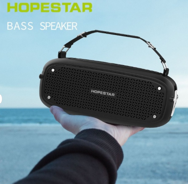 Потужна компактна Bluetooth-стереоколонка Hopestar А21 Хопстар з акумулятором і радіо. Блютуз колонка 206|MellА21 фото
