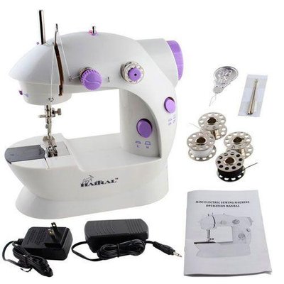Портативна швейна машинка Sewing Machine 4 в 1 з адаптером, Міні швейна машинка SHV1906 фото