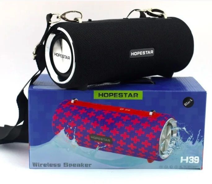 Бездротова колонка Bluetooth H39 Hopestar, портативна колонка, USB і карта пам'яті. Блютуз-колонка Хоперстар 208KOL49270 фото