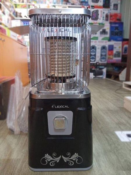 Електричний нагрівач Lexical LQH-8002 підлоговий керамічний 2 кварцові лампи 2000 Вт Чорний і Білий 208LQH-8002 фото