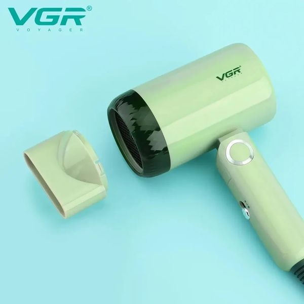 Професійний фен для укладання волосся з насадкою концентратор VGR 1200w V-421.Компактний, дорожній фен. V-421239 фото
