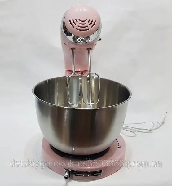 Професійний кухонний міксер DSP KM-3034-Pink з 2 видами насадок 350W KM-3034Kitchinplus фото