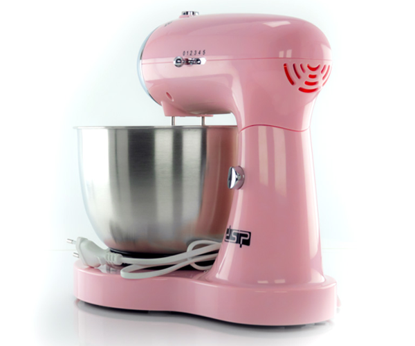Профессиональный кухонный миксер DSP KM-3034-Pink с 2 видами насадок 350W KM-3034Kitchinplus фото