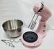 Профессиональный кухонный миксер DSP KM-3034-Pink с 2 видами насадок 350W KM-3034Kitchinplus фото 8