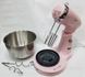 Профессиональный кухонный миксер DSP KM-3034-Pink с 2 видами насадок 350W KM-3034Kitchinplus фото 17