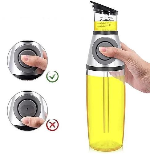 Пляшка-дозатор із розпилювачем для олії й оцту скляна 500 мл. Пляшка для олії. 205239 фото